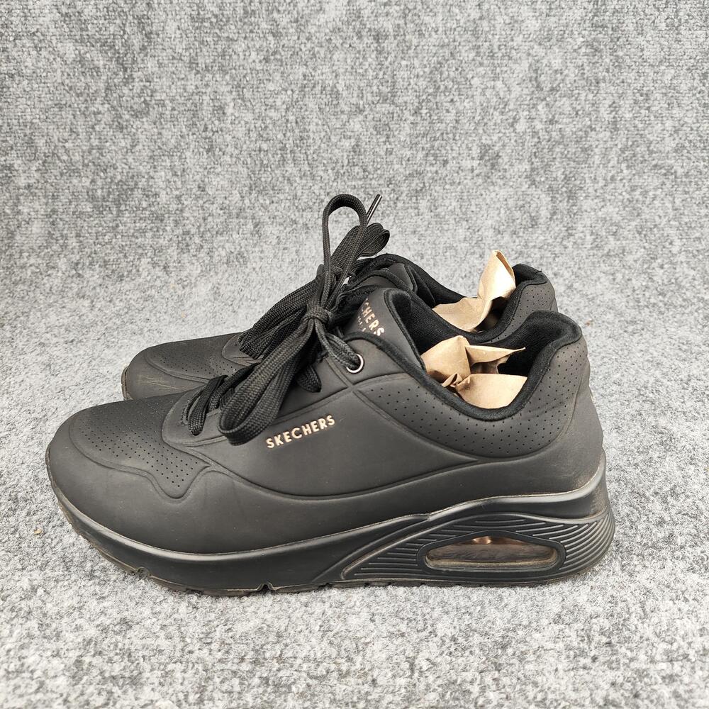 Skechers Shoes Womens Size 7.5 Black Comfort Walking Sneakers SN 73690W